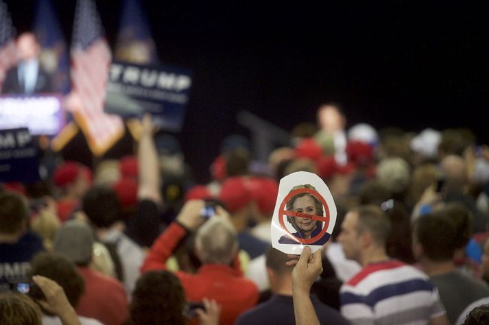 Frá framboðsfundi Donald Trump.