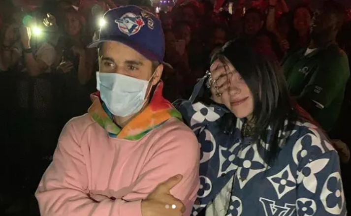 Bieber og Billie Eilish eru ekki á flæðiskeri stödd.