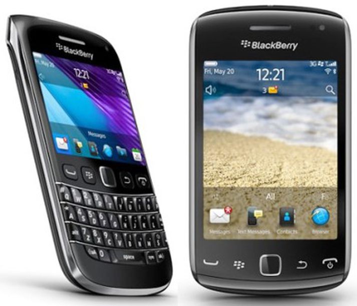 BlackBerry Bold 9790 og Curve 9380.