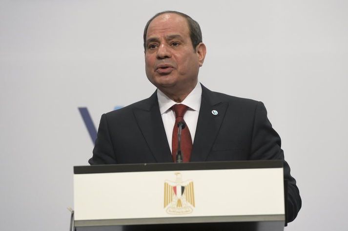 Abd al-Fattah al-Sisi, forseti Egyptalands, segir Egyptaland nú orðið vin öryggis og stöðugleika í heimshlutanum þökk sé hins stórkostlega fólks í landinu og trúrra manna.