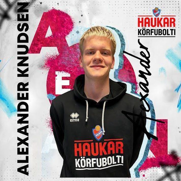 Alexander Knudsen mun leika með Haukum næsta vetur. 