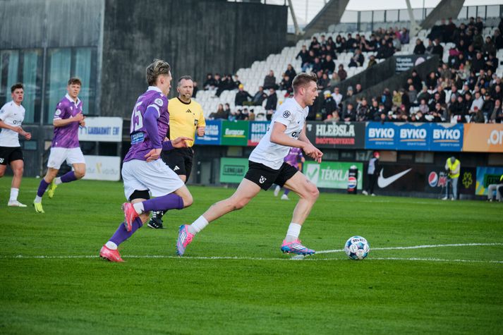 Sigurður Bjartur Hallsson virðist kunna betur við sig í Kaplakrika en á útivelli