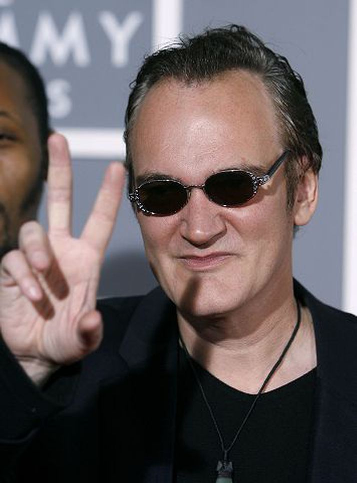 quentin tarantino Reynir við Gullpálmann í Cannes. Fréttablaðið/AP
