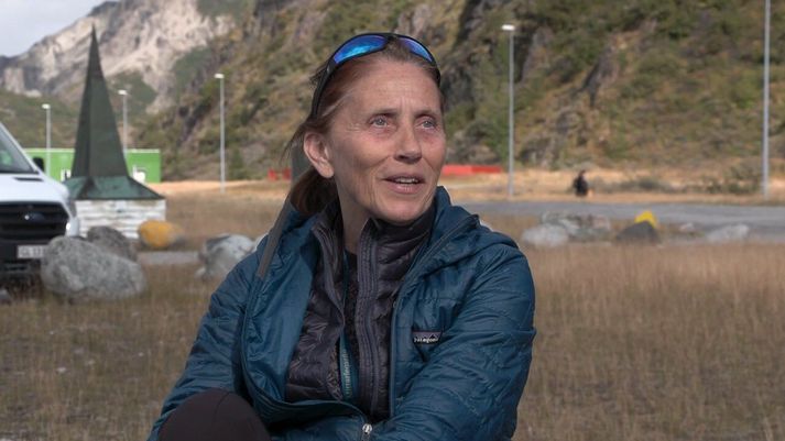 Ingibjörg Gísladóttir er starfsmaður flugvallarins í Narsarsuaq.