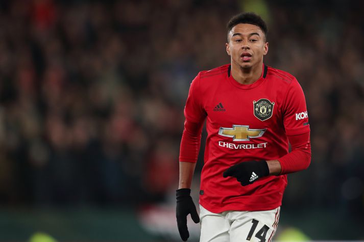 Jesse Lingard lék í 3-0 sigrinum á Derby á fimmtudagskvöld.