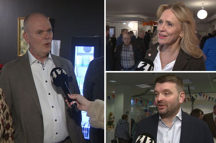 Sigurður Bjarnason í Lýðræðisflokki trúir því að þjóðin sé að opna augun fyrir því sem sé að gerast í íslenskri pólitík. Þorgerður er brött og Ásmundur vongóður en þreyttur.