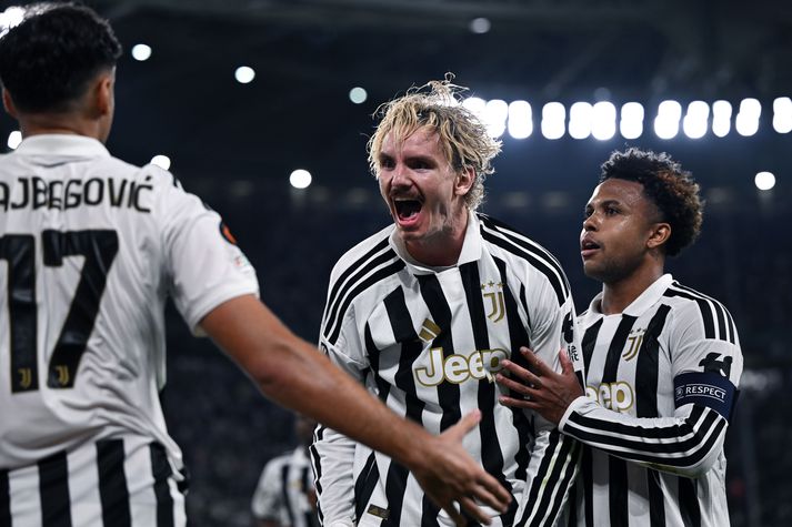 Juventus vann fimm marka stórsigur í Evrópudeildinni í kvöld.