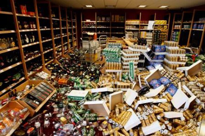 Vínbúðin í Hveragerði í gær