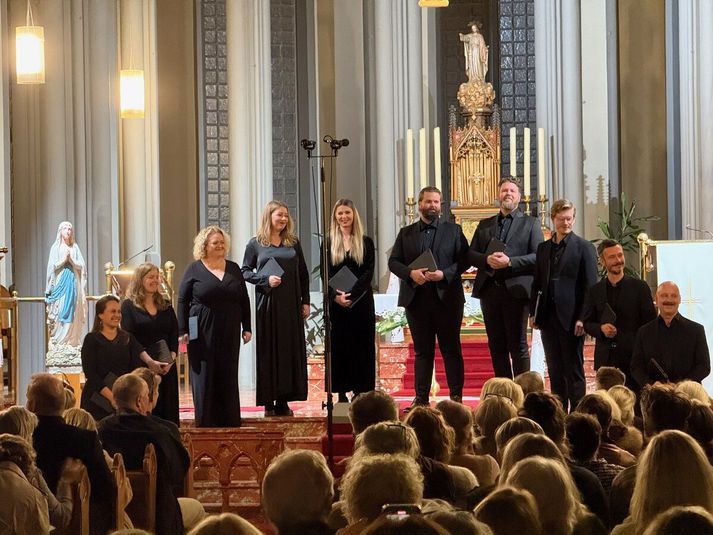 Kammerkórinn Cantoque Ensemble í Kristskirkju síðastliðinn fimmtudag.