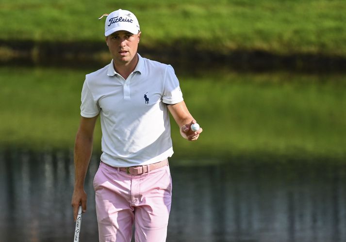 Justin Thomas er efstur á heimslistanum í golfi.