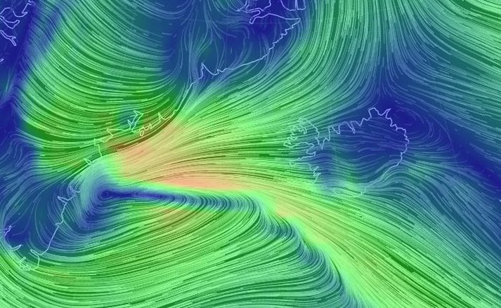 Sterkir vindar eru nú þegar farnir að leika um Íslandsstrendur.