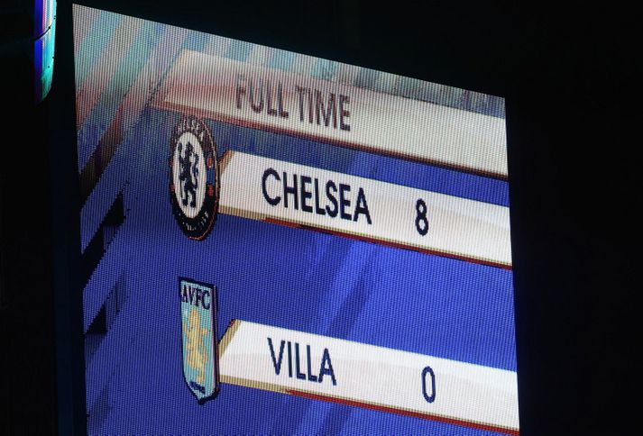 Lokatölurnar urðu þær sömu í viðureign Chelsea og Wigan vorið 2011.