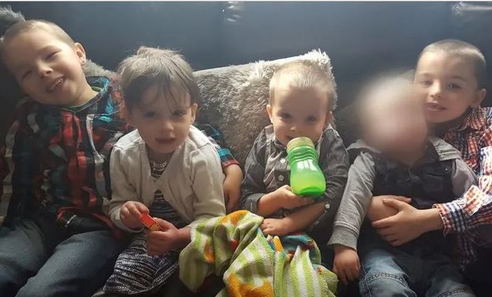 Keegan, Tilly Rose, Olly og Riley fórust öll í brunanum.