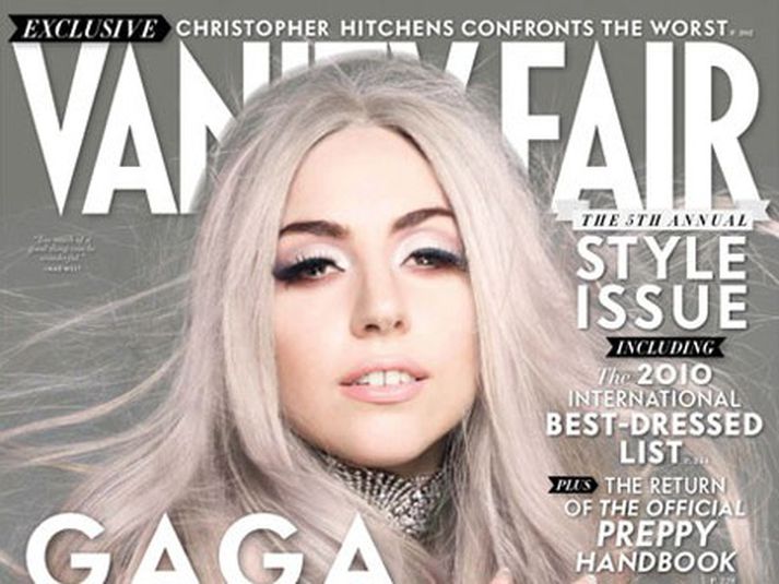 Lady Gaga á forsíðu Vanity Fair. MYND/Cover Media