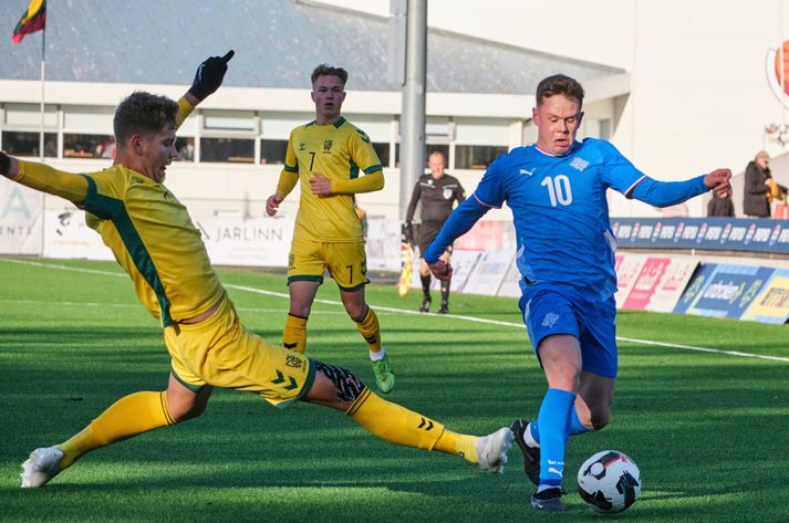 Eggert Aron Guðmundsson og félagar í U21-landsliðinu urðu að sætta sig við tvö 2-0 töp í þessum mánuði, gegn Litáen og Danmörku.