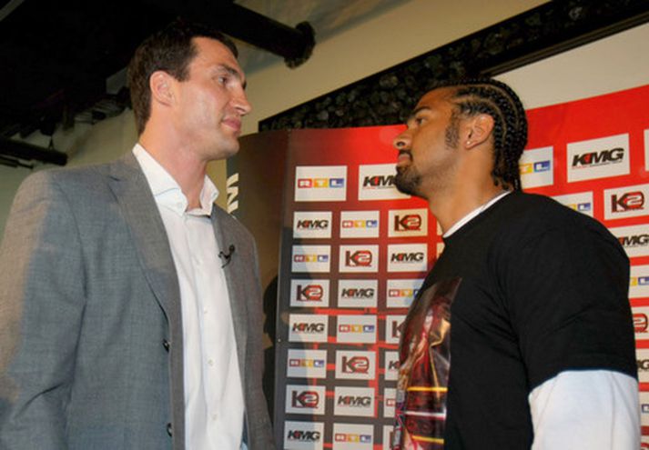 Wladimir Klitschko og David Haye.