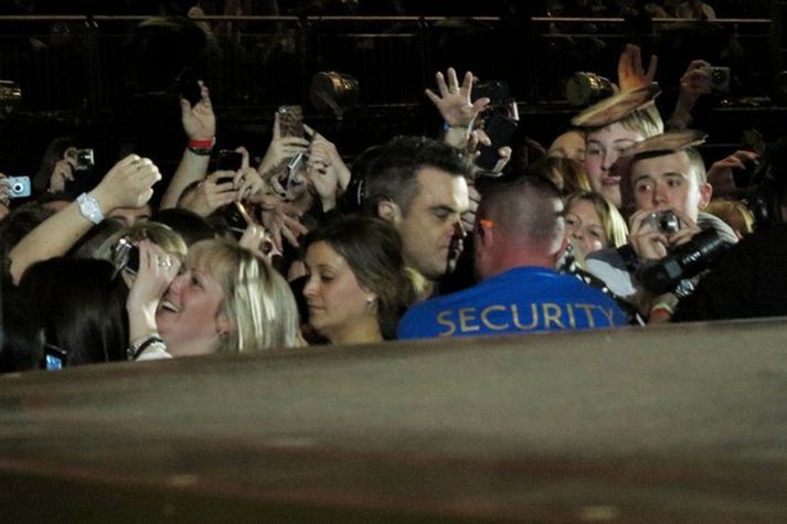 Robbie Williams fékk góða móttökur.