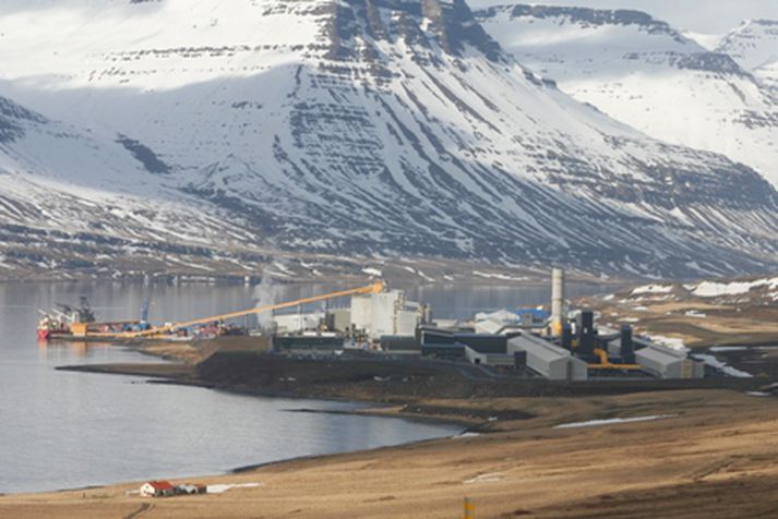 Álver Fjarðaráls á Reyðarfirði.