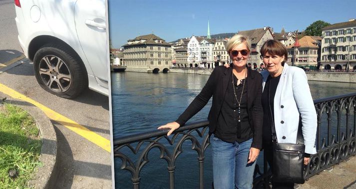 Mæðgurnar Hrefna Bachmann og Margrét Þorsteinsdóttir áttu sér einskis ills von þegar þær voru á leiðinni til Mílanó að heimsækja dóttur Hrefnu.