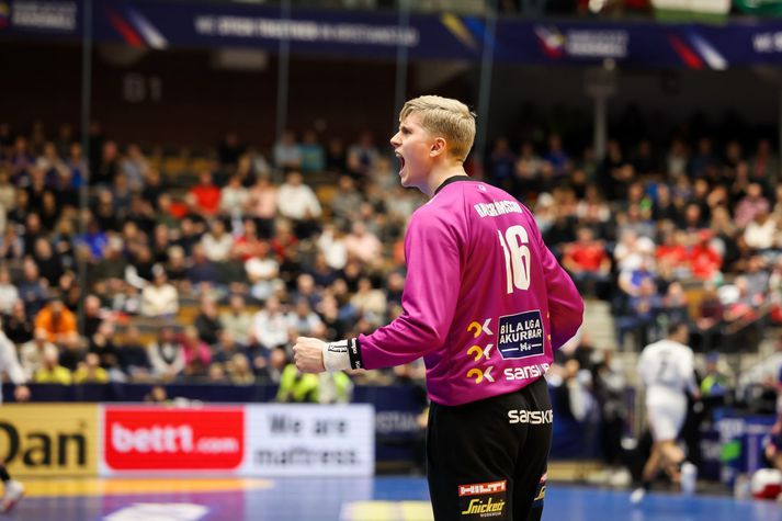 Viktor Gísli Hallgrímsson átti stórleik gegn Suður-Kóreu á mánudaginn.
