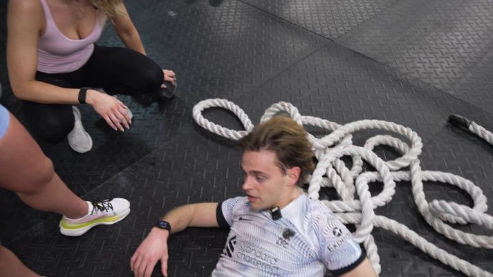 Tómas fór yfir strikið hjá sér persónulega í ræktinni.