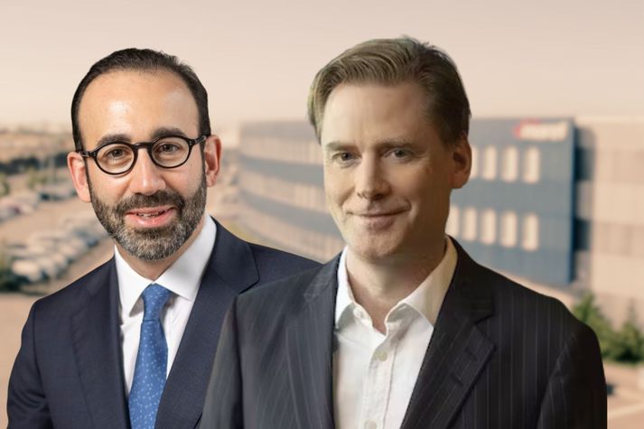 Adam Epstein, stofnandi Teleois Capital, og Arnar Þór Másson, stjórnarformaður Marels