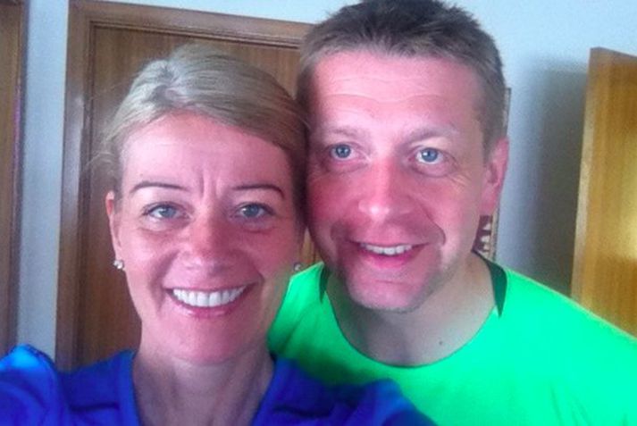 Englandsfararnir Rós Guðmundsdóttir og Þorvaldur Ingimundarson.