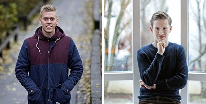 Jón og Einar eru báðir bæði blaðamenn og músíkantar.