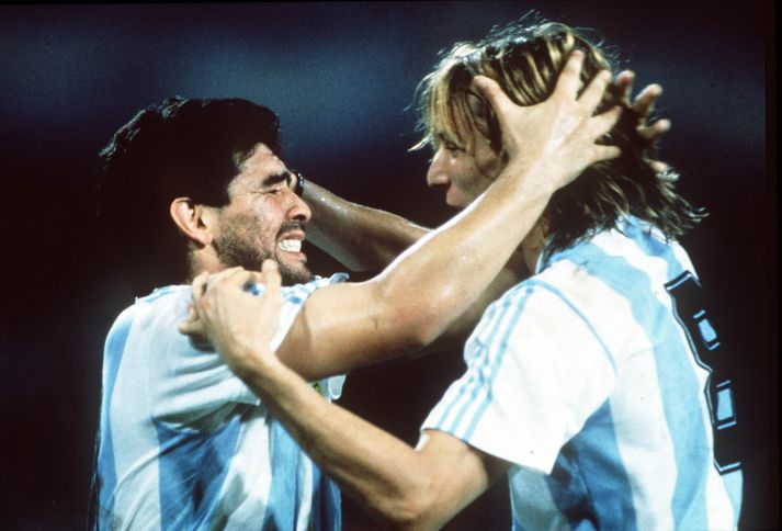 Maradona og Caniggia. Þvílíkir leikmenn.