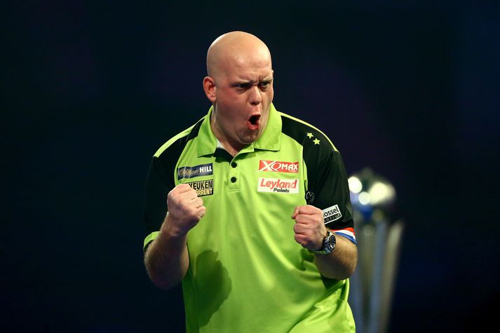 Van Gerwen er heimsmeistari í pílu 2019.