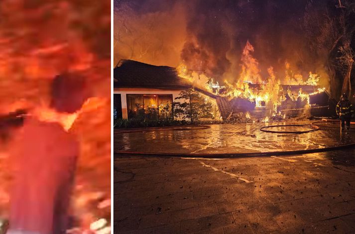 Hús Erik Spoelstra var enn að brenna þegar hann kom heim.