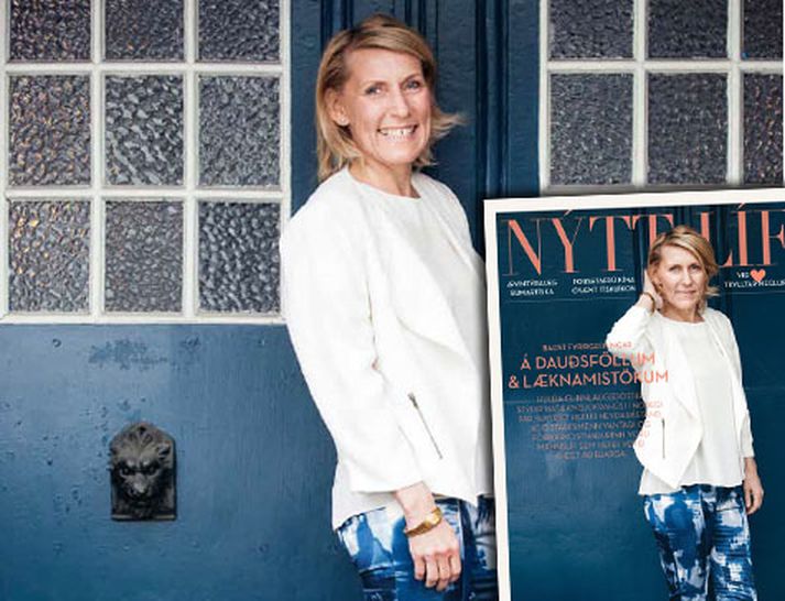 Hulda Gunnlaugsdóttir prýðir forsíðu Nýs lífs.