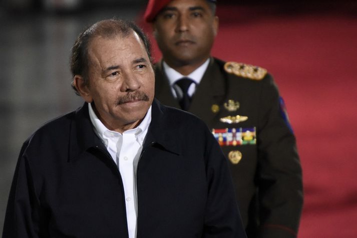 Daniel Ortega hefur gegnt embætti forseta Níkragva frá árinu 2007.