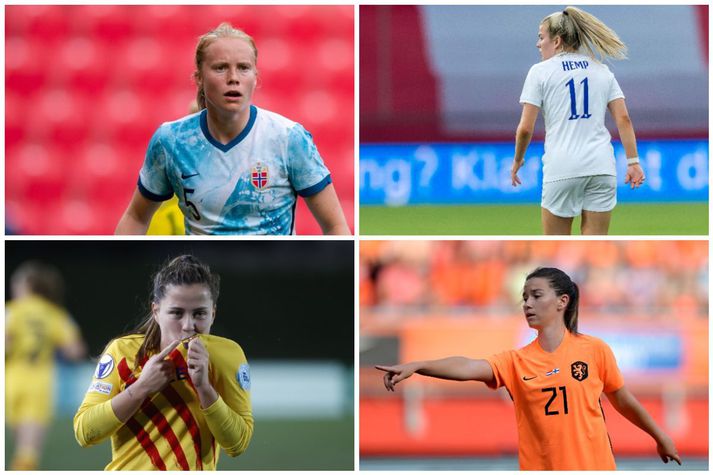 Julie Blakstad (Noregur), Lauren Hemp (England) Clàudia Pina (Spánn) og Damaris Egurrola (Holland) eru meðal þeirra sem vert er að fylgjast með á EM í Englandi.