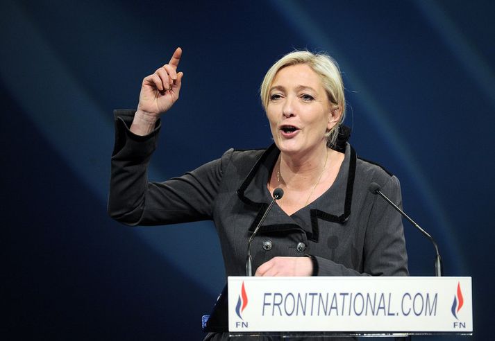 Marine Le Pen, leiðtogi Þjóðfylkingarinnar í Frakkklandi.