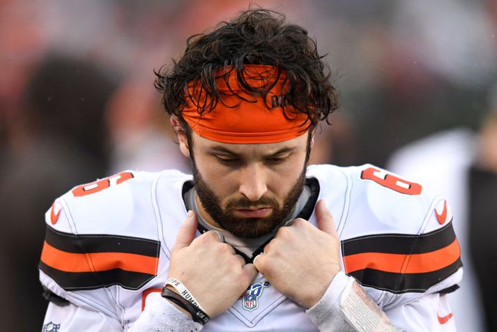 Baker Mayfield hefur ekki alveg náð að standa undir væntingum.