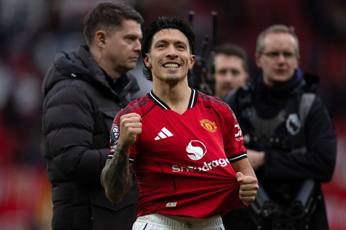 Lisandro Martinez var mjög sáttur eftir sigur Manchester United á nágrönnum sínum í Manchester City.