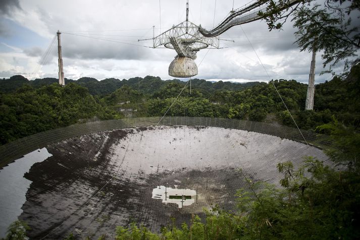 Arecibo-útvarpssjónaukinn var tekinn í notkun árið 1963. Hann var sá stærsti í heimi þar til í fyrra þegar Kínverjar tóku nýjan og stærri sjónauka í notkun.