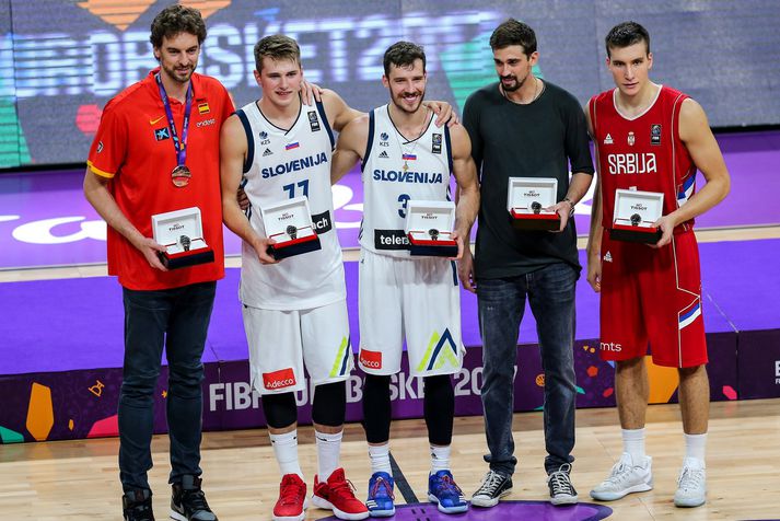 Luka Doncic og Goran Dragic voru í úrvalsliðinu með þeim  Pau Gasol, Aleksei Shved og Bogdan Bogdanovic.