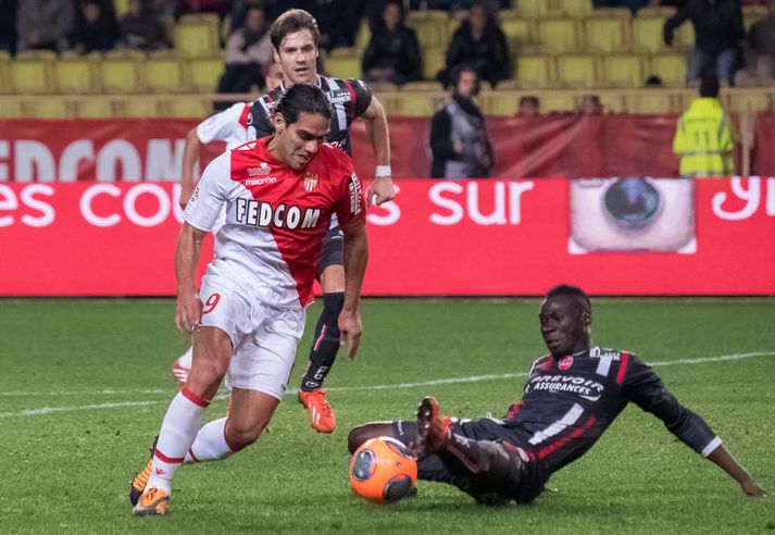Radamel Falcao í leik með Monaco.
