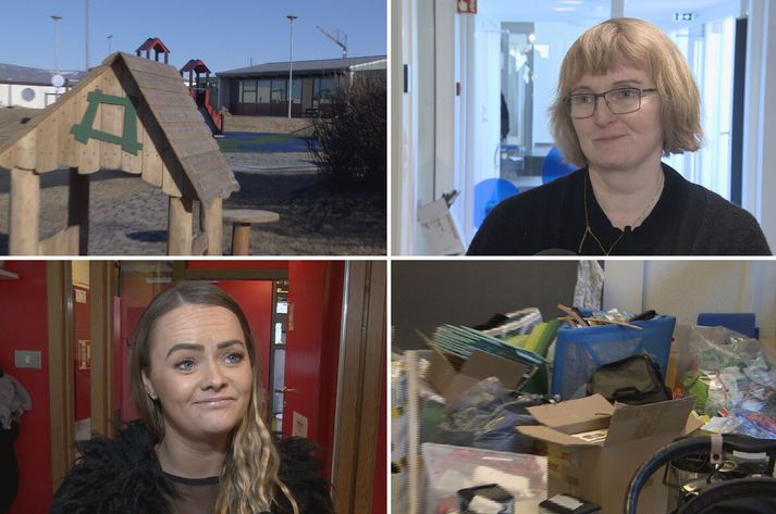 Aldís Björk Óskarsdóttir, aðstoðarleikskólastjóri í leikskólanum Borg, og Erna Guðlaugsdóttir, leikskólastjóri í Grandaborg og Hagaborg hafa staðið í ströngu ásamt samstarfsfólki sínu vegna flutninga.