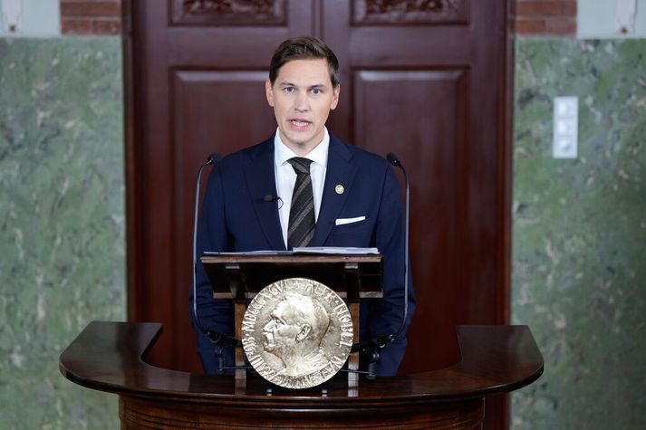 Jørgen Watne Frydnes er formaður Nóbelsnefndarinnar.