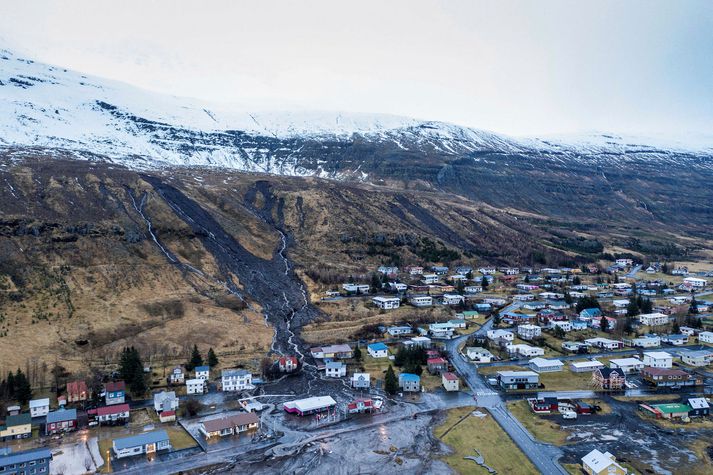 Skriðan sem féll á Seyðisfirði í desember er sú stærsta sem fallið hefur í þéttbýli á Íslandi.