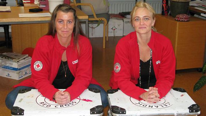 Þær Áslaug og Magna ætla til Írak að starfa með Alþjóða Rauða krossinum.