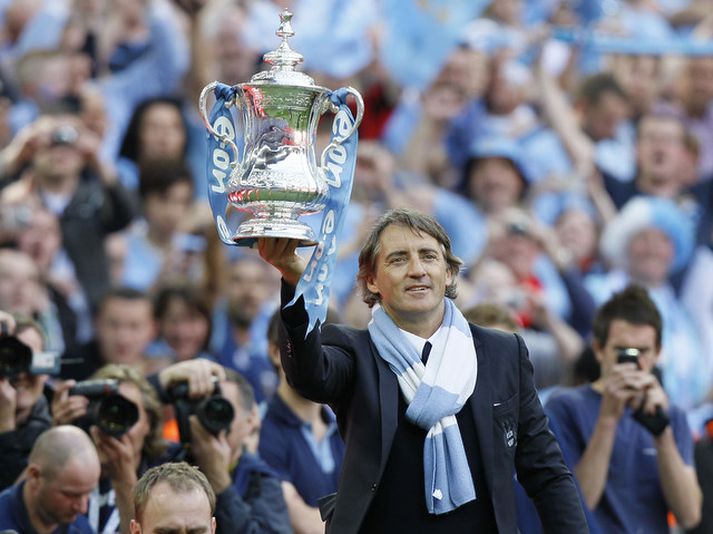 Roberto Mancini stýrði Man City frá 2009 til 2013. Hann kemur fyrir í skjölum Der Spiegel.