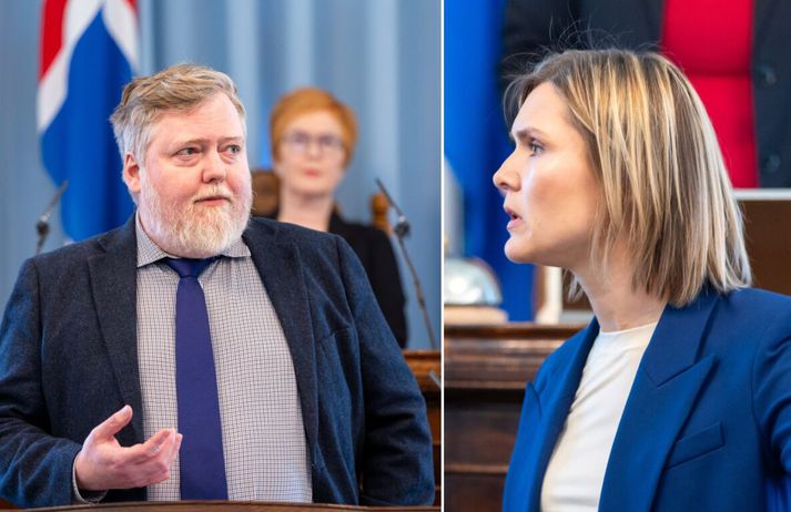 Sigmundur Davíð hélt því fram að flytum sofandi að feygðarósi í innflytjendamálum en Kristrún hélt því fram á móti að aldrei hafi meira verið gert í málaflokknum en einmitt nú.