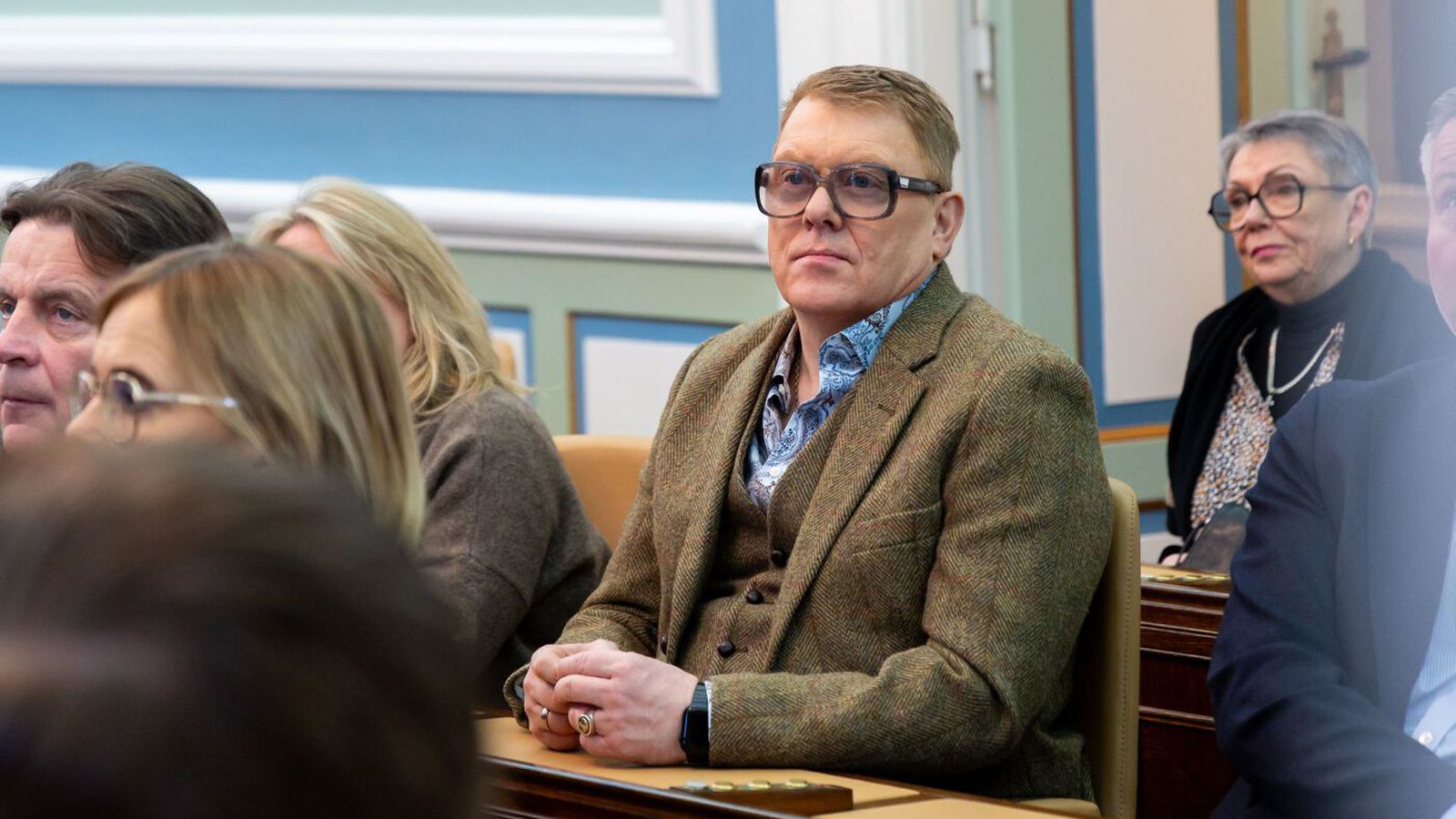 Tók Indriða í pontu og upp­skar hláturs­kast í þing­sal