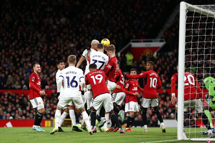 Man United átti í miklum vandræðum með hornspyrnu gestanna.