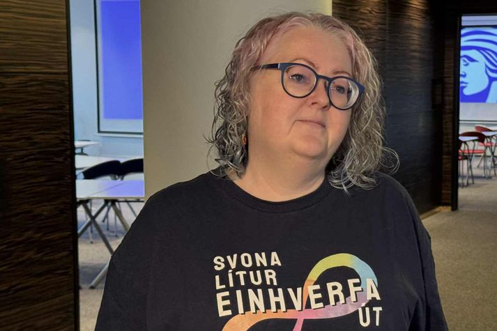 Margrét Oddný Leópoldsdóttir segir erfitt fyrir fólk með einhverfu að sitja undir umræðu um hvernig megi koma í veg fyrir tilvist þess.