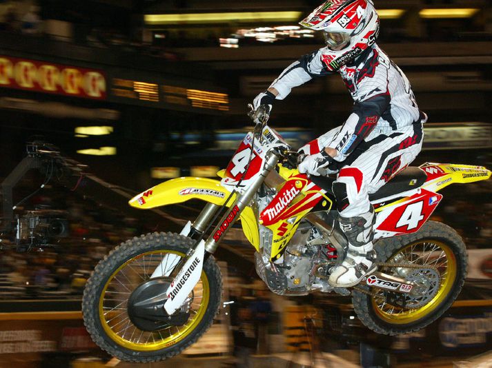 Ricky Carmichael í supercrosskeppninni sem haldin var í Toronto.